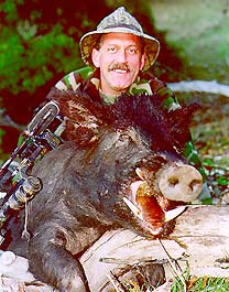 Angelo Nogara with Wild Boar