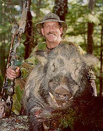 Angelo Nogara with Wild Boar